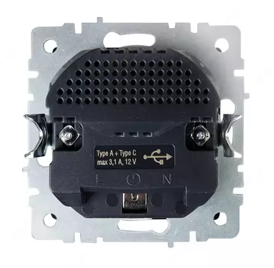 USB A+C 18W Ruffle bilan W/k/W 16a bilan BRITE rozetkasi 11-1-Xudo grafiti IEK